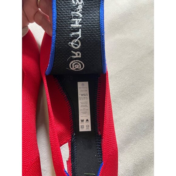 Rothys Red Pointed Toe Flats Size W10.5 EU41 Eco-Knit Washable Sustainable Women - Picture 4 of 7